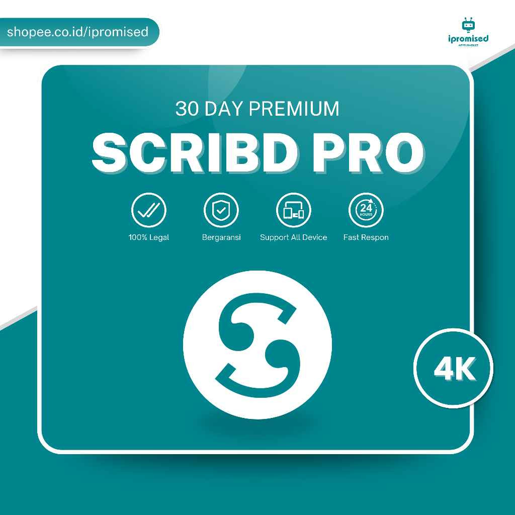 AUTOMATICO SCRIBD PREMIUM 30DIAS DISPOSITIVO PARA REVENDER (compras solo con creditos)