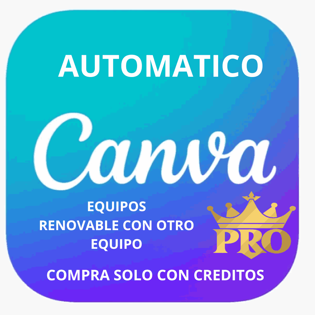 Automatico Canva PRO Global ( con creditos  comprar)